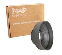 Mad Camera - Parasol de Goma Plegable de 49mm - Parasol de Cámara de Rosca Compatible con Canon/Nikon - Accesorio Esencial para Lentes de Cámaras