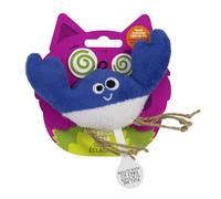 Mad Cat Be Bright - Juguete para gatos con hierba gatera y Silvervine iluminado, juguete de peluche LED activado por tacto para gatos, juguete interactivo suave y duradero para jugar de día y de noche