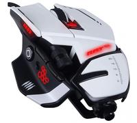 Ratón Gaming con Cable Mad Catz RAT 6+ Blanco - Sensor Óptico 12000 DPI - 11 Botones Programables - Diseño Ajustable - RGB - Ergonómico PC Gaming