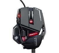 Mad Catz R.A.T. 8+ Ratón Gaming USB - 11 Botones Programables - Sensor Óptico Pixart 3389 16.000 dpi - Ratón Gamer PC Negro con Luz Roja y Reposamuñecas Ajustable