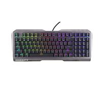 Mad Catz S.T.R.I.K.E. 13 Teclado mecánico compacto con cable para juegos con marco de aluminio Cherry MX RED interruptores e iluminación RGB