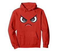 Mad Cranky Face - Funny Cartoon Red Sudadera con Capucha