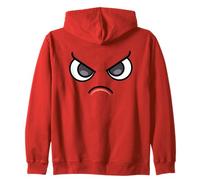 Mad Cranky Face - Funny Cartoon Red Sudadera con Capucha