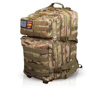 MAD DOGS Mochila Táctica Militar 45L Impermeable con Sistema Molle, Resistente y Multifuncional para Supervivencia, Senderismo, Caza, Airsoft, Trekking, Acampada, Hombre y Mujer (CAMO)