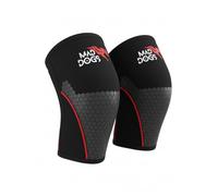 MAD DOGS Rodilleras Crossfit 5mm para Hombre y Mujer Knee Sleeves de Neopreno para Powerlifting Halterofilia y Gym Soporte y Compresión para Sentadillas y WODs Protección Articular Avanzada, Un par