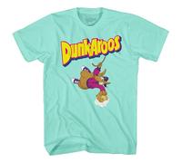 Mad Engine Dunkaroos Dipping Snack Shirt - Deliciously Dunkable Cookies and Frosting Dunkin' Daredevil Graphic Shirt, Celadon, Medium