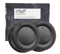 MaD F Mount - 2 tapas de lente trasera para Nikon D3500 D3400 D3300 D3200 D5000 D5100 D5200 D5300 D5500 D5600 D7000 D7100 D7200 D75000 D8500. D800 D810 D780 D750 D610 D500 D600 D5 D4 D3 y más