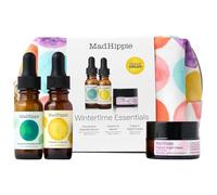 Mad Hippie Kit de cuidado de la piel para mujeres: suero de vitamina C, crema de noche de vitamina A y triple C, 4 fundas de almohada, juego de regalos navideños, productos naturales para el cuidado