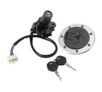 Mad Hornets Ignition Fuel Cap Lock Set para Kawasaki Ninja ZX7R 1996-2003 | OE: 27005-1199, lock set, 5-wire/5-pin ignition, 2 blank keys, no steering lock, para worn locks