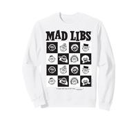 Mad Libs Black and White Character Grid Art Sudadera