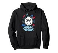 Mad Libs Face with Stars and Lightning Bolt Sudadera con Capucha