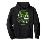 Mad Libs Find Your Verb Characters Sudadera con Capucha