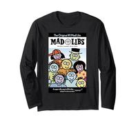 Mad Libs Original Cast Group Colorful Faces Manga Larga