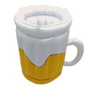 Mad Monkey- Cubo de Cerveza Hinchable, Color Amarillo, Blanco, 42 cm groß (2000009)