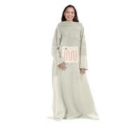 Mad Monkey Manta con Mangas Calentador de barriguita - Manta calentadora USB para Estar cómodo con sólo Pulsar un botón - Manta para Poner con 3 Niveles de calefacción - Manta con Mangas - Tamaño: