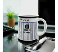 Mad Monkey - Mug Freak in the Sheets - Taza de café Excel para aficionados a las