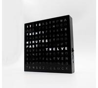 Mad Monkey Word Clock - Reloj de Pared Moderno - Reloj versátil para Colocar de pie o Colgar - Reloj de Palabras con Estilo para el hogar - Diseño Elegante para salón, Oficina y Dormitorio - Reloj de