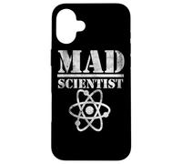 Mad Science Scientist Atom Nerd Química Física Tecnología Carcasa para iPhone 16 Plus