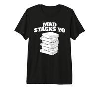 Mad Stacks Yo Funny Pila de Libros Camiseta Premium