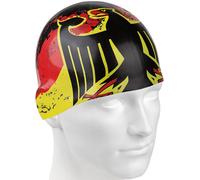 Mad wave germany swim cap negro/amarillo