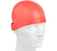 Mad wave neon swim cap rojo