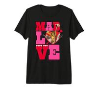 Madagascar Amor Loco Corazón Animal Diversión Camiseta Premium