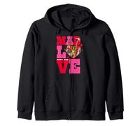 Madagascar Amor Loco Corazón Animal Diversión Sudadera con Capucha
