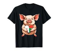 Madagascar Corazón Lindo Cerdo Raíces Malgaches Orgullo malgache Camiseta