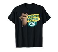 Madagascar Moto Moto Say It Twice Text Poster Camiseta