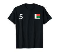 Madagascar Número 5 Bandera Nacional Patrimonio País Camiseta