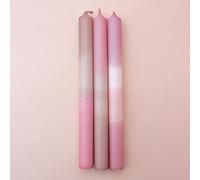 MADAM ERLE Juego de 3 velas Dipdye | ISA | velas hechas a mano extra largas | colores pastel neón | coloridas | decoración de salón | gran idea de regalo para mujeres y novias | (parafina)