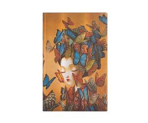 Madame Butterfly (Esprit de Lacombe) Maxi Dot-Grid Journal: Flexi softcover, 120 gsm, ribbon marker, memento pouch, book edge printing, no closure