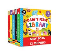 Madame Curie's Baby First Library - Juguete para bebé, 0-3-6 meses, 0-1 año, libros de mesa para niños pequeños, juguetes para recién nacidos