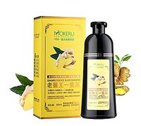 MADAME FIN Mokeru Champú para cabello negro con jengibre mágico para cabello negro natural en 5 minutos Componente olor más saludable