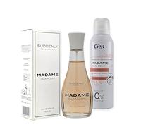 Madame Glamour - Set de fragancias para mujer de Suddenly: Eau de Parfum de 75 ml y desodorante a juego de 200 ml | Elegante fragancia floral | Idea de regalo para mujeres