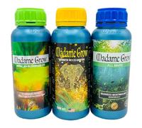 Madame Grow - Abono Crecimiento y Floración - Fórmula Orgánica para Todo Tipo de Plantas - 3 x 500ml