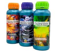 MADAME GROW Fertilizante 420 plantas verdes - Abono para plantas verdes - Abono líquido para plantas -Fertilizante para el crecimiento universal -Fertilizante para la floración(KIT RED ANVIL 3x500ml)