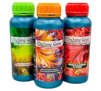 MADAME GROW - Fertilizante orgánico de floración y nutricional - KIT SNOOP - (3 x 500 ml)