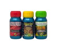 MADAME GROW Kit Butterfly | Fertilizante Líquido Cogollos Crecimiento y Floración | Growth Accelerator + Lacalva + Jamaican Bloom PK28-25 | Abono Orgánico 3 x 250 ml