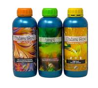 MADAME GROW Kit de Super Fertilizantes para Plantas 420 - Abonos Orgánicos - Crecimiento, Floración, Engorde, Protección y Nutrición - Grandes Cosechas (Oregon, 3X 1 Litro)