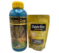 MADAME GROW Kit Deep Root Growth Accelerator 1 L + Trycho Killer 50 g, Fase Raíz y Crecimiento de la Planta, Enraizante y Engorda Cogollos, Abono Fertilizante y Abono Floración