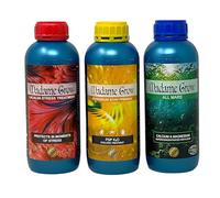 Madame Grow - Nutrición Avanzada, Abono Hidropónico - Mejora Rendimiento y Floración - Kit Afgani 3 x 1 L