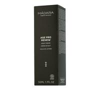 MÁDARA AGE PRO Renew Crema de Noche 50 ml: Tratamiento Antiedad Intensivo con Ácido Hialurónico y Principios Activos Vegetales para Revitalizar, Alisar y Regenerar la Piel Madura y Cansada.