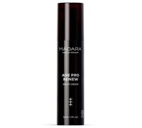 MÁDARA AGE PRO Renew Crema de noche 50 ml: tratamiento antiedad intensivo con ácido hialurónico y principios activos vegetales para revitalizar, alisar y regenerar la piel madura y cansada.