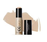 MÁDARA CC GO CC En Barra con Ceramidas y FPS 30#35 True Beige - Barra corrector de color 3 en 1 con protección solar mineral, unifica el tono de la piel, cubre rojeces y manchas, ideal para viajar.