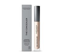 MÁDARA Corrector Perfeccionador Luminoso 15 VANILLE, 4ml. Acabado dewy con ácido hialurónico. Corrector natural para ojeras e imperfecciones. Vegano, certificado COSMOS natural