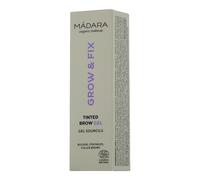 MÁDARA Organic Skincare | GROW & FIX Potenciador de Cejas y Pestañas #4 Marrón Ceniza 4,25 ml - Gel Vegano con Pigmentos Minerales, aporta Color, y favorece el Crecimiento de las Cejas