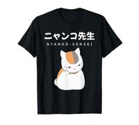 Madara Nyanko Sensei Natsume Yuujinchou Libro de Amigos Gato Camiseta