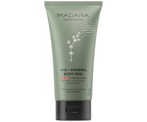 MÁDARA Organic Skincare, Body Care Peeling corporal con AHA y minerales175 ml - Exfoliante Corporal Mineral con AHA: Exfoliante Corporal con Arcilla Blanca