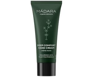 MÁDARA Organic Skincare | CUIDADO CORPORAL Crema de manos de confort profundo 60 ml - Crema hidratante de manos reparadora para manos secas y agrietadas, fórmula natural con ácido hialurónico